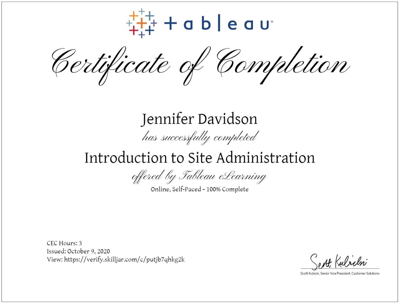 Part 1 of Learning Tableau: Foundations Certified