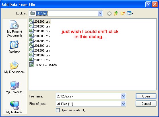 Idea data extract load multiple files at once