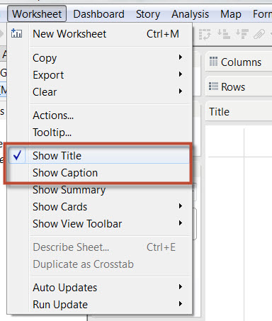 Idea: Show/Hide all Worksheet Titles/Captions