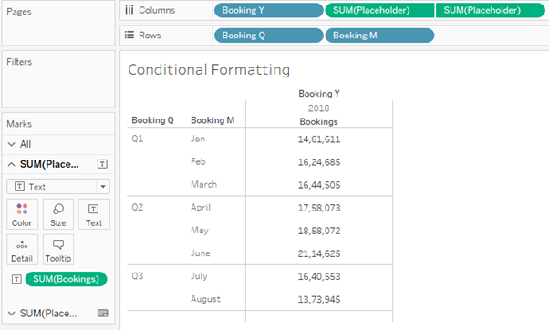 Conditional Formatting