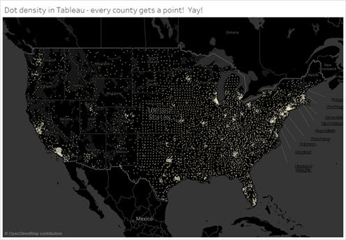 Dot Density Maps In Tableau (+ PostgreSQL)