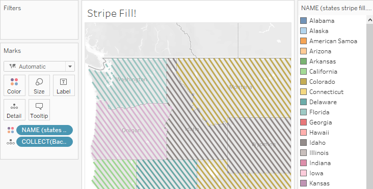 Striped Fill Maps
