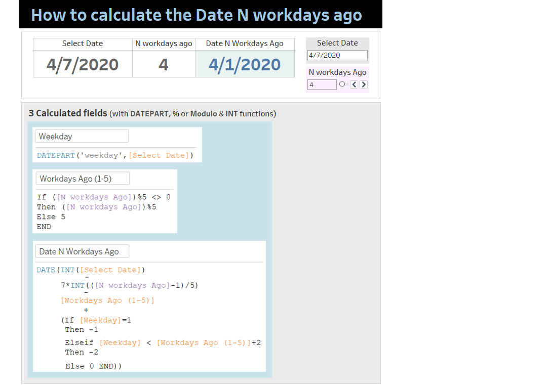 date-n-workdays-ago-no-of-workdays-between-2-dates