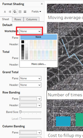 Express your data artistry with transparent worksheets in Tableau
