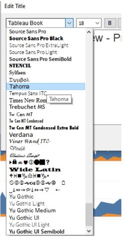 Why Tableau Default Tableau Native Fonts Are Not Available