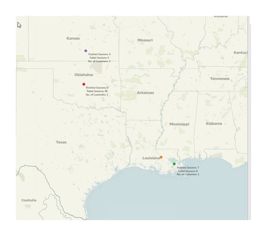 How to show all Mark labels in geographic maps