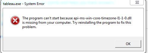 api ms win core timezone l1 1 0 dll