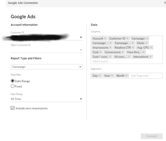 google ads date filter date range issue